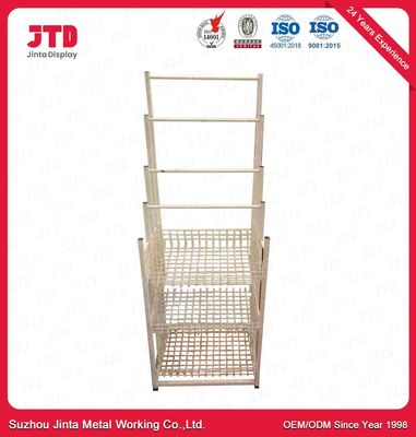 50kgs Wire Display Shelving 1.3m 1.8m Wire Storage Racks With Wheels