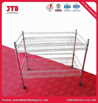 1000mm Wire Display Shelving 100kgs Two Layer Dish Rack