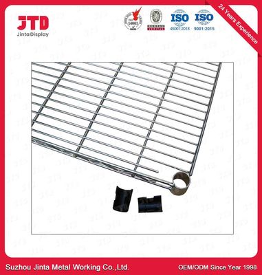 1200mm 450mm Wire Display Shelving ODM 4 Layer Stainless Steel Rack