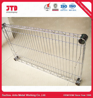 1.6m 150kgs Household Storage Racks OEM 3 Tier Chrome Shelving Unit