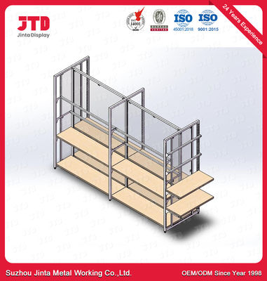 ODM Single Sided Gondola Shelving 1000mm 1800mm Mini Market Shelf