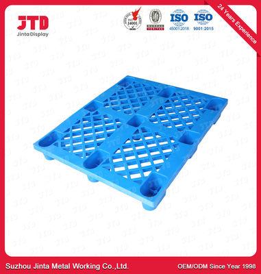 Heavy Duty HDPE Plastic Pallet Blue Color Warehouse Racking Use