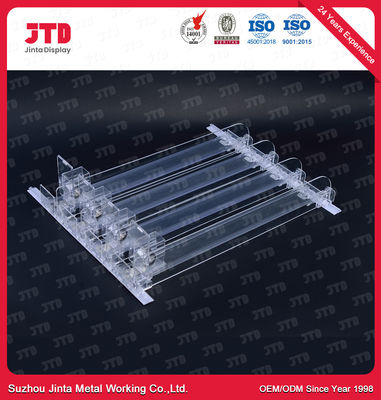 Automatic Plastic Shelf Pusher Supermarket Shelving Accessories