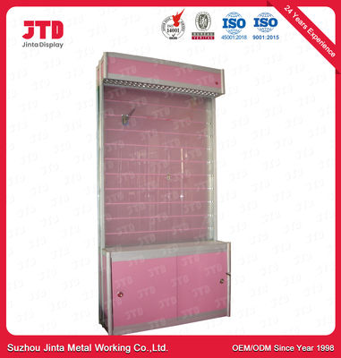 Glasses Supermarket Display Shelving Steel Q195 With Lighting Display