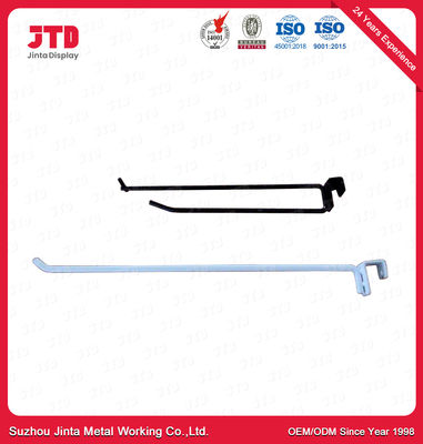 Supermarket Shelving Accessories 300Mm Wire Hooks Powder Coat