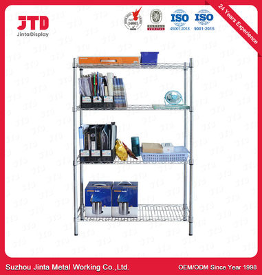Powder Coating Chrome Boltless Metal Shelving 50 - 80kg Per Layer