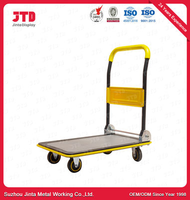 Supermarket Accessories Folding Hand Trolley 150kg - 300kg Load
