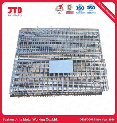 Heavy Duty Wire Cage Galvanized Wire Pallet Container Without Wheels