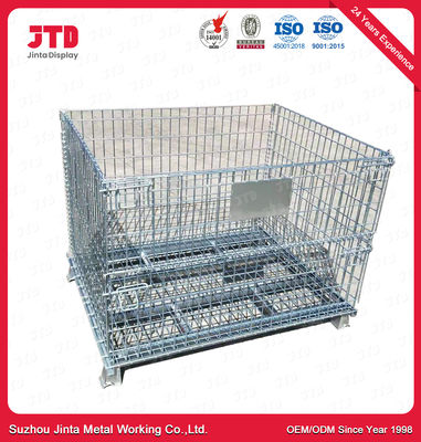 Chrome Plated Wire Cage Storage Baskets Used In Supermarket And Warehouse