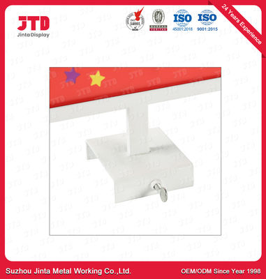Advertising Board Supermarket Display Shelving White Q195 Steel