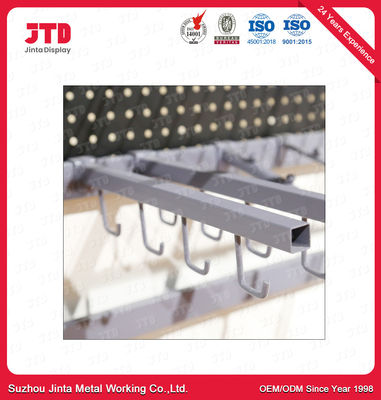 Gray White L Shape Hook For Supermarket Display Accessories