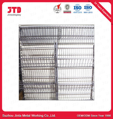Supermarket Shelving Wire Mesh Rack Powder Coated