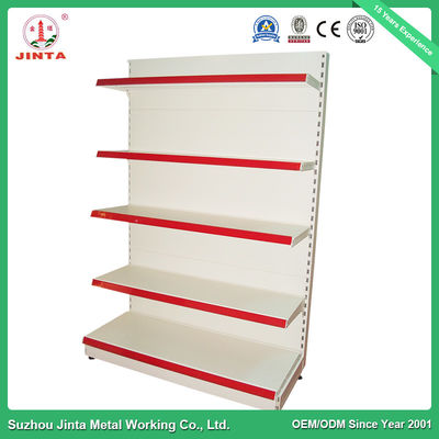 Powder Coated Finish Supermarket Display Shelving For Gondola SGS