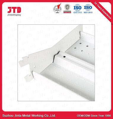 Powder Coated Finish S50 Shelving 50mm Pitch Shelving System Supermarket display shelving