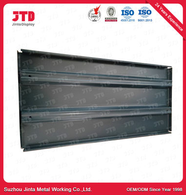 OEM Metal Shelf Shop Display Shelving Round Hole Back Panel  Wood Frame Supermarket Display Shelving
