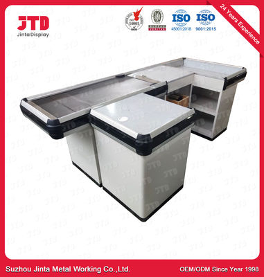 Retail Store Conveyor Belt Checkout Counter With Sensor Steel Q195