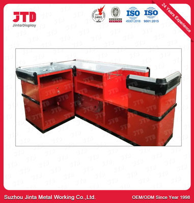 Retail Store Conveyor Belt Checkout Counter With Sensor Steel Q195