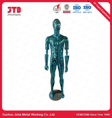 Male And Female Whole Body Mannequins Chrome Plated