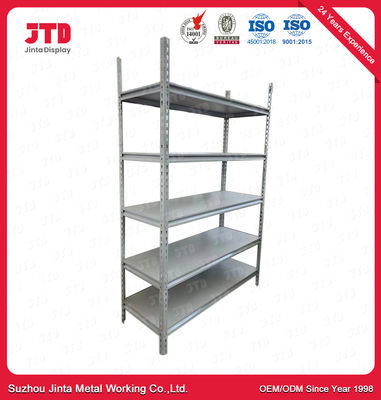 Light Gray Rivet Rack Shelving For Storage Powder Coating