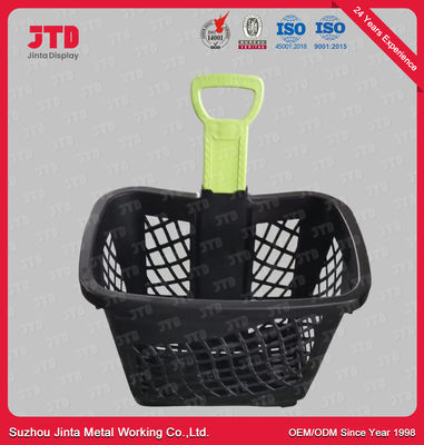 45L HDPP Plastic Trolley Basket 35kgs Loading Unfolding