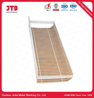Supermarket 4 Wire Basket Shelf Used For Stores Promotion