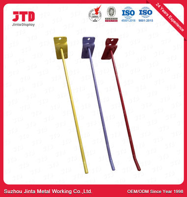 Zinc Chrome Finished Steel Single Hooks For Supermarket Shelf SGS Certificate