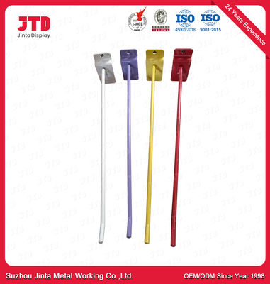 Zinc Chrome Finished Steel Single Hooks For Supermarket Shelf SGS Certificate