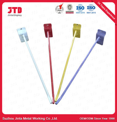 Zinc Chrome Finished Steel Single Hooks For Supermarket Shelf SGS Certificate
