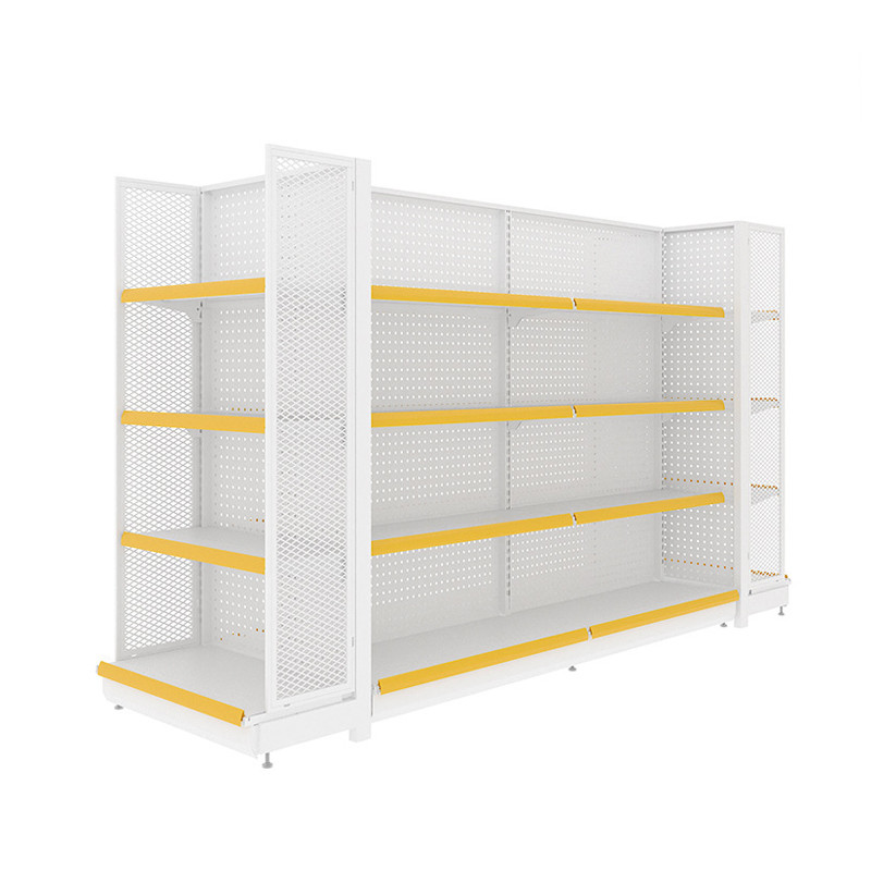 Cold Rolled Steel Supermarket Shelf Rack Retail Shelving System