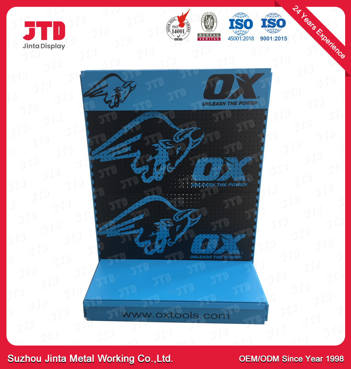 50kgs 1500mm Hardware Shop Racks With Advertising Board