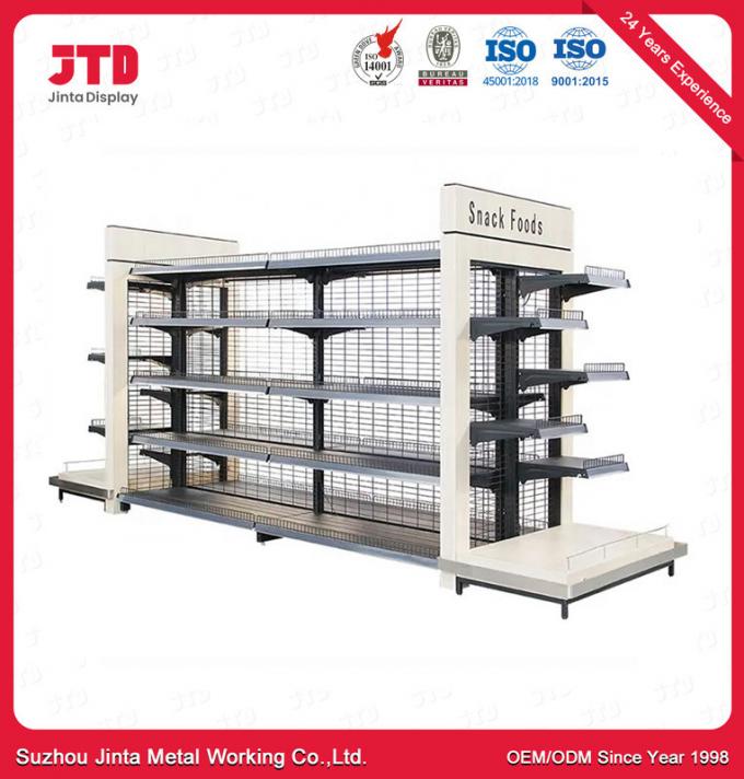 Smooth Steel Display Shelving For Retail Stores Supermarket Display ...