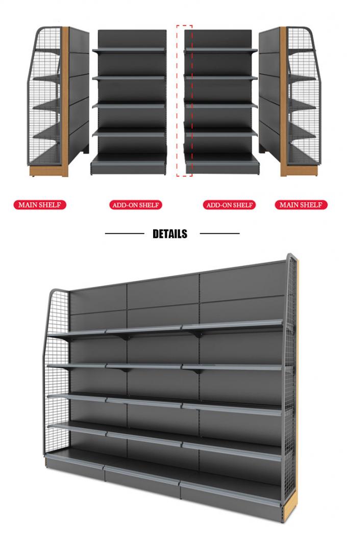 Modern Style Supermarket Rack System Grocery Shelf Racking With ...
