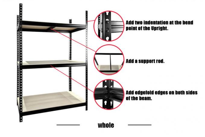 Garage Storage Shelf Stacking Angle Rack Boltless Wire Shelving High ...