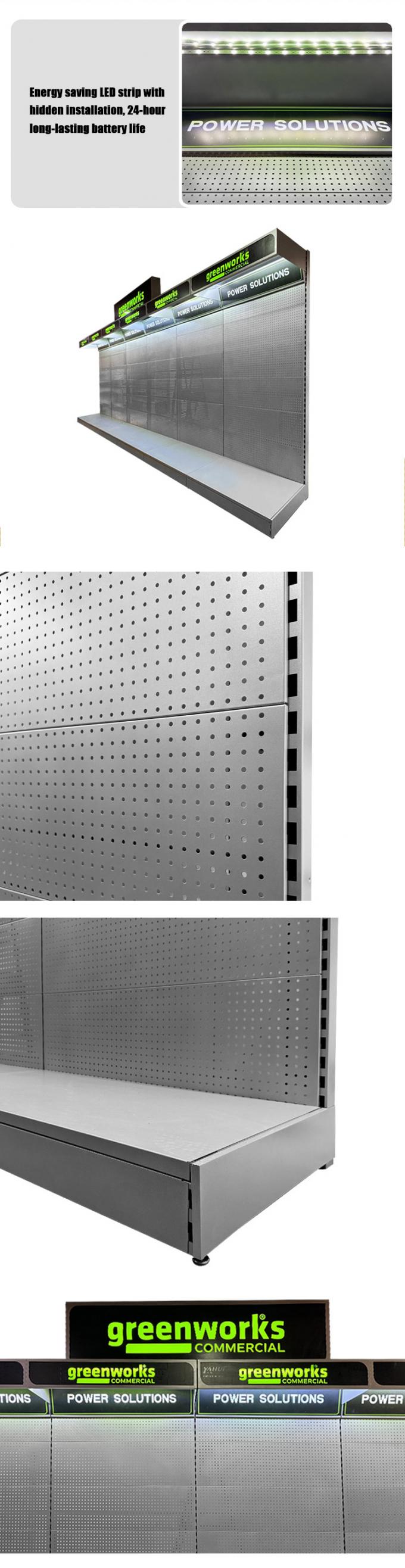 Retail Store Supermarket Professional Metal Tool Display Rack With ...